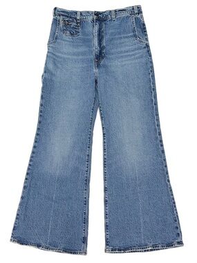 Levi’s Ribcage Bell Jeans 29 High Rise Flare Wide Leg Medium Wash Denim